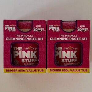 The Pink Stuff Miracle Cleaning Kit Paste with Dual Sided Sponge X2 BIG 850g‎